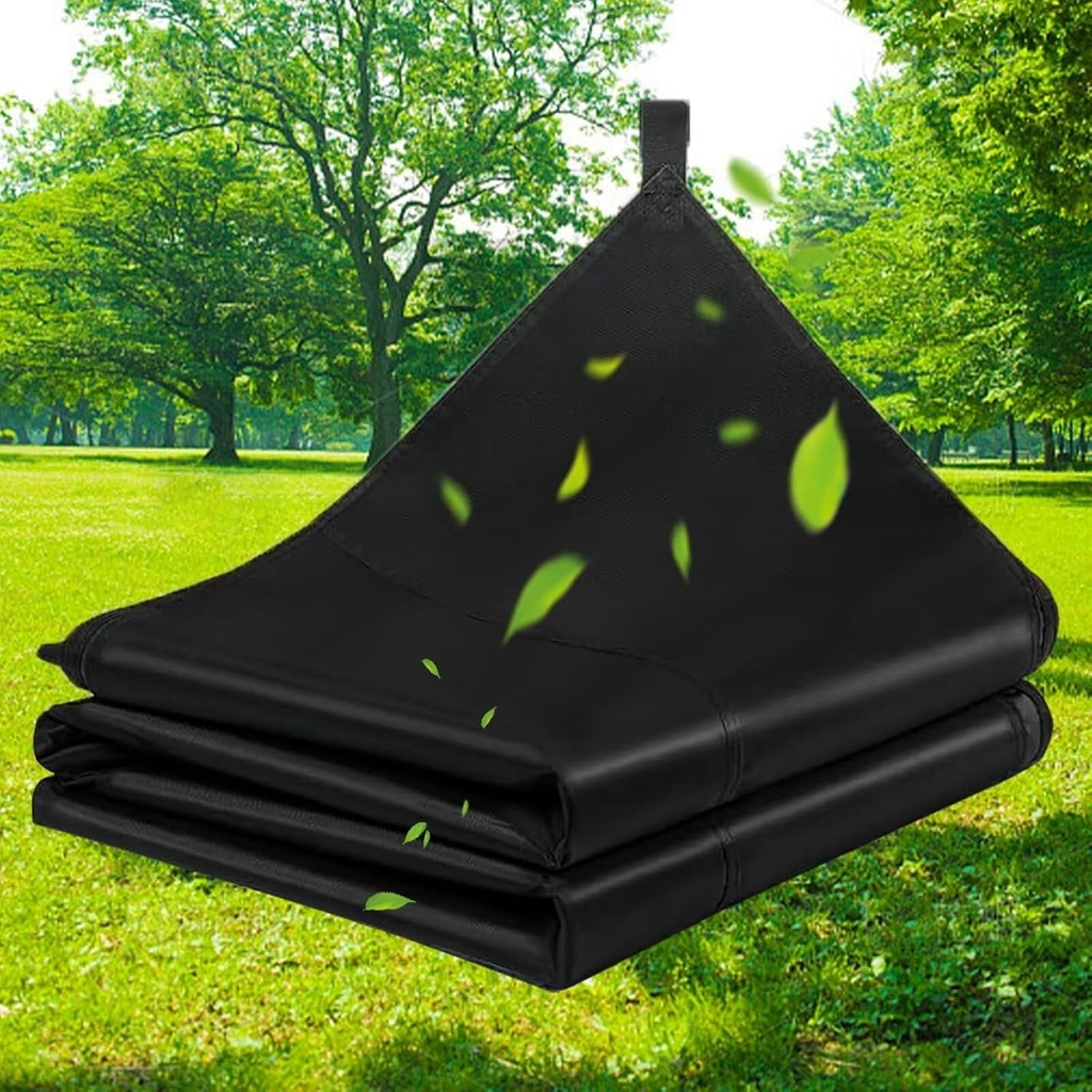 10.5X20Ft Sunshade Tarp: Multi-Purpose Polyester Tarpaulin with Reinforced Webbing Loops for Camping Boat Pool Roof Tent - Durable and Tear Resistant Black（3.2 * 6.1M）
