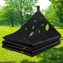 10.5X20Ft Sunshade Tarp: Multi-Purpose Polyester Tarpaulin with Reinforced Webbing Loops for Camping Boat Pool Roof Tent - Durable and Tear Resistant Black（3.2 * 6.1M）