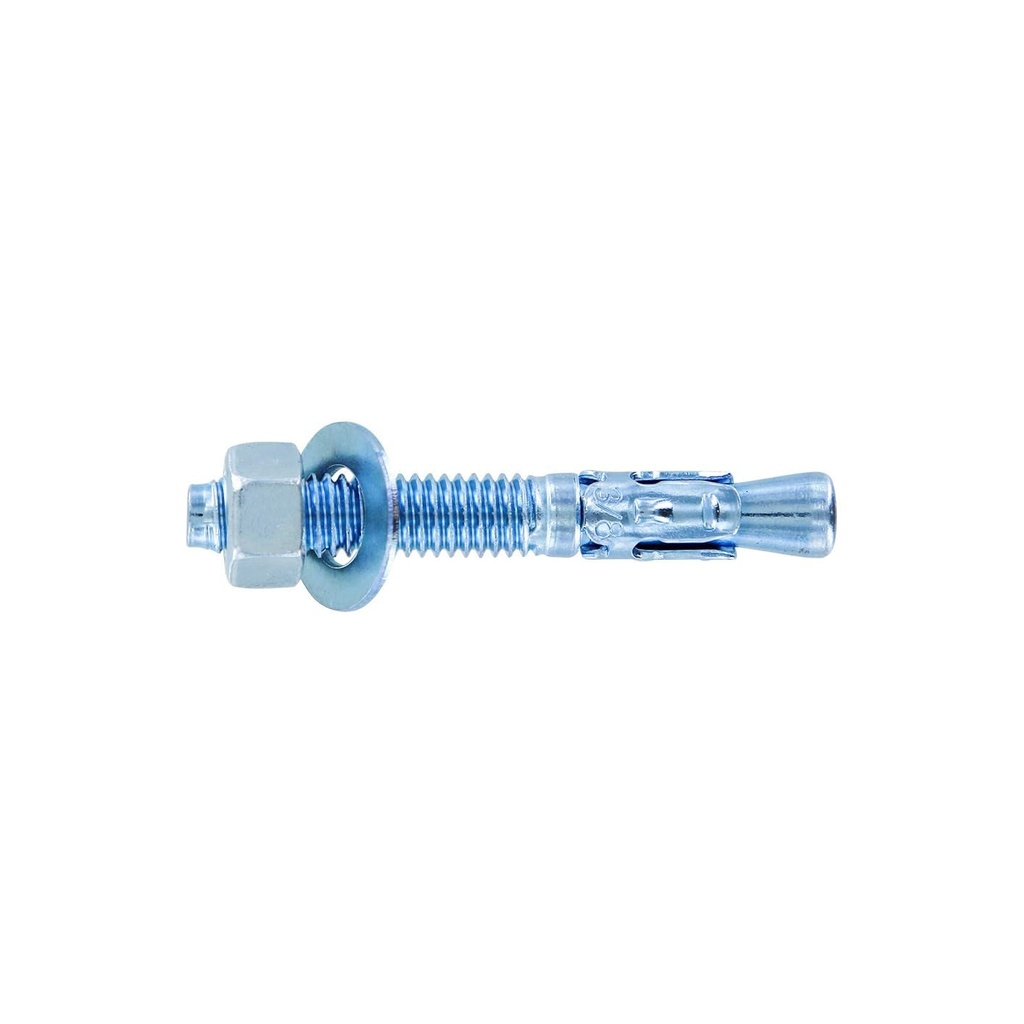 Conquest 3/8" X 2-3/4" Zinc Wedge Anchors (Box of 50) – High Performance Concrete Anchors – Rust Resistant Zinc Plating for Dry Interior Environments – Heavy Duty Fastener for Concrete