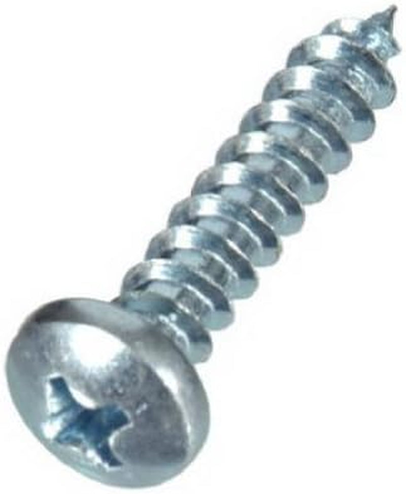 Hillman 12 In. X 2 In. L Phillips Pan Head Zinc-Plated Steel Sheet Metal Screws 100 1 Pk