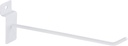 PATIKIL Slat Wall Hooks 2" X 8", 60 Pcs Slat Wall Panel Metal Display Hooks Pegboard Hanger for Grid Wall Garage Shop Retail Stores Organization, White