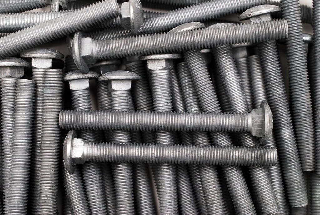 (20) Carriage Head Bolts 1/2-13 X 5 Hot Dip Galvanized A307