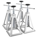 BENTISM RV Stabilizer Jacks, 4 Pack Aluminum RV Leveling Jacks, RV Stack Jacks for RV Travel Trailer Camper, Single Screw Jack Support up to 6000 Lbs, Adjustable from 11 Inch to 17 Inch