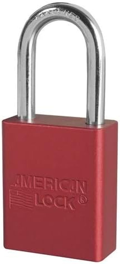 American Lock A1106RED, No. A1106 Red Anodized Aluminum Safety Padlock (Pack of 24 Pcs)