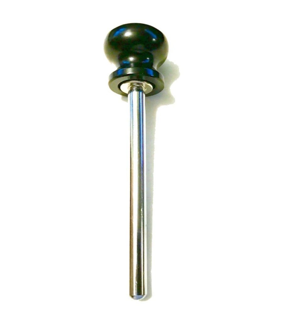 (Lot of 4) Quick Release Pin (3/8” Dia ) 4" Locking Space - Universal Detent Hitch Pin | Cotterless Chrome Plated Steel Shaft | World Class Designer Black Aluminum Anodized round Knob PINS by SBD