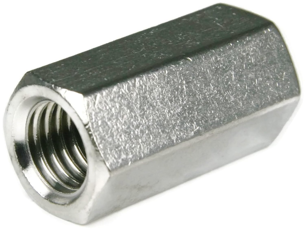 Hex Coupling Nuts 3/4"-10 X 1" X 2", 18-8 Stainless Steel (Quantity: 25) Thread Size: 3/4"-10, Length: 2", Width: 1"