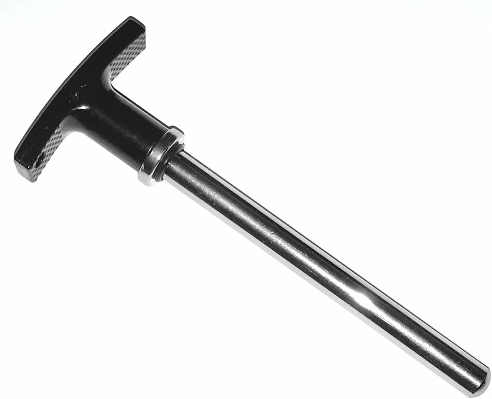 Sbds (Pack of 4) Magnetic Steel Pin, Tensile - 3/8" Dia Shaft 3-1/4" Locking Space - W/ Deluxe Aluminum T Knob | Universal Weight Stack Pin