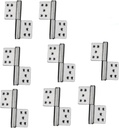 Set of 8 NUZAMAS Lift off Door Hinges (4 Pairs), 304 Stainless Steel, 360 Degree Rotation Door Flag Hinge, Two Leaves Detachable Slip Joint Butt Hinges for Window Cupboard Cabinet Doors