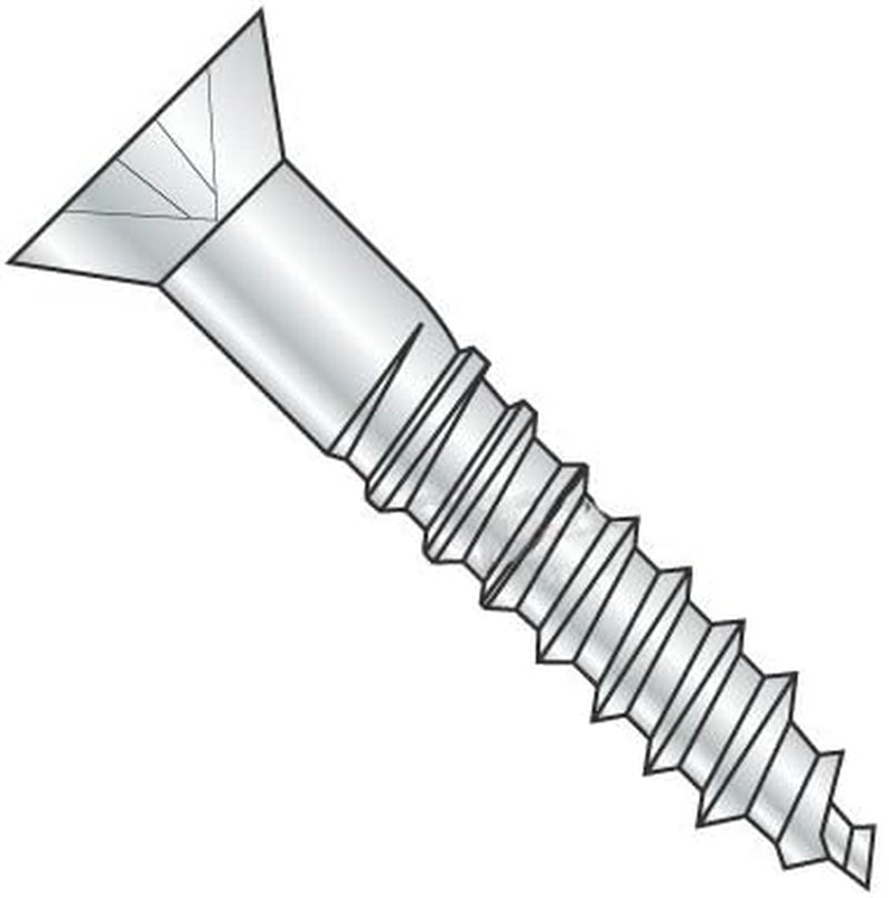 #5 X 7/8" Wood Screws, Flat Head, Phillips Drive, Steel, Zinc Plating (Quantity: 6000 Pcs)
