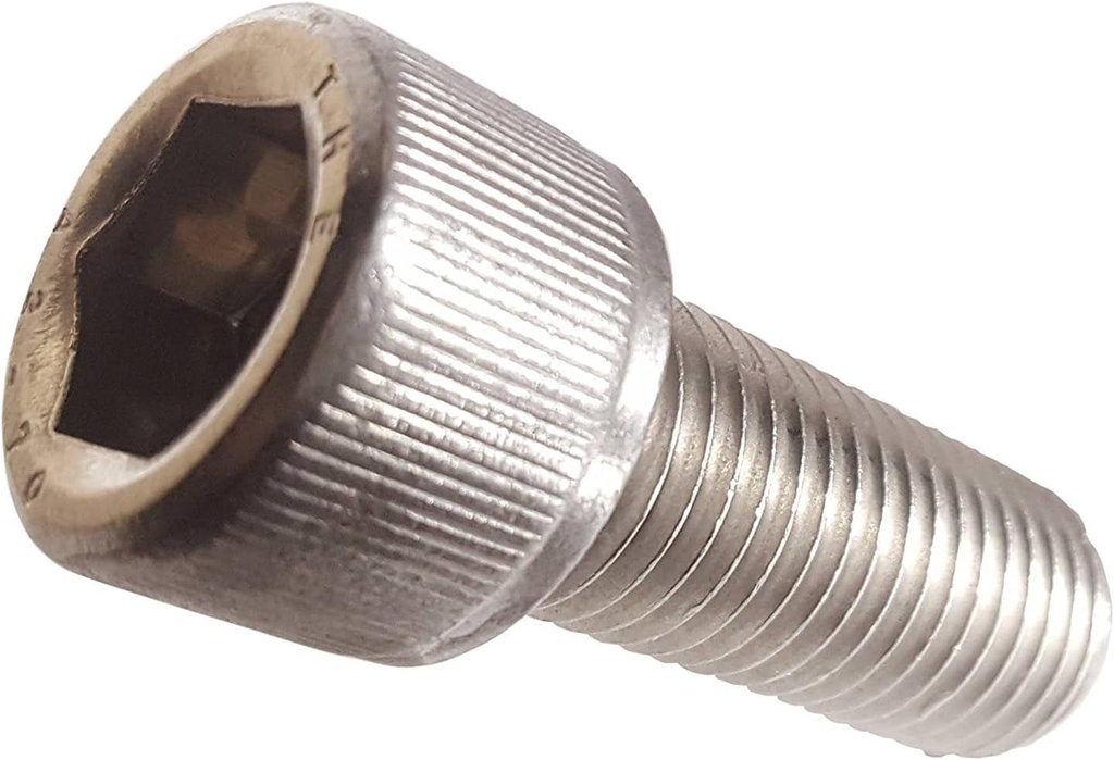Socket Head Cap Screw, 4-48 X 3/16", Stainless Steel 18-8, Hex Socket (Quantity: 100) Fine Thread, 4 Hexagonal Allen Bolt, Length: 3/16 Inch, Full Thread