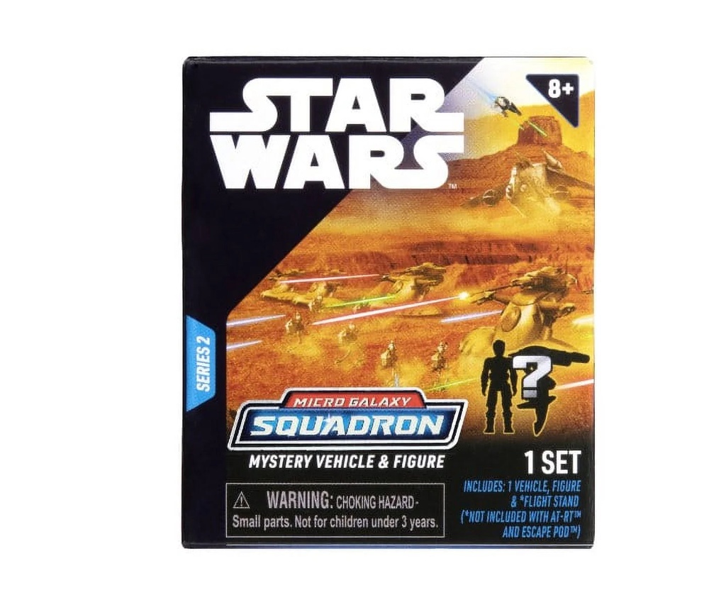 Star Wars Micro Galaxy Squadron Scout Class Mystery Packs - Assorted 2.5 Inch Scout Class Vehicle with 1 Inch Micro Figure Accessory