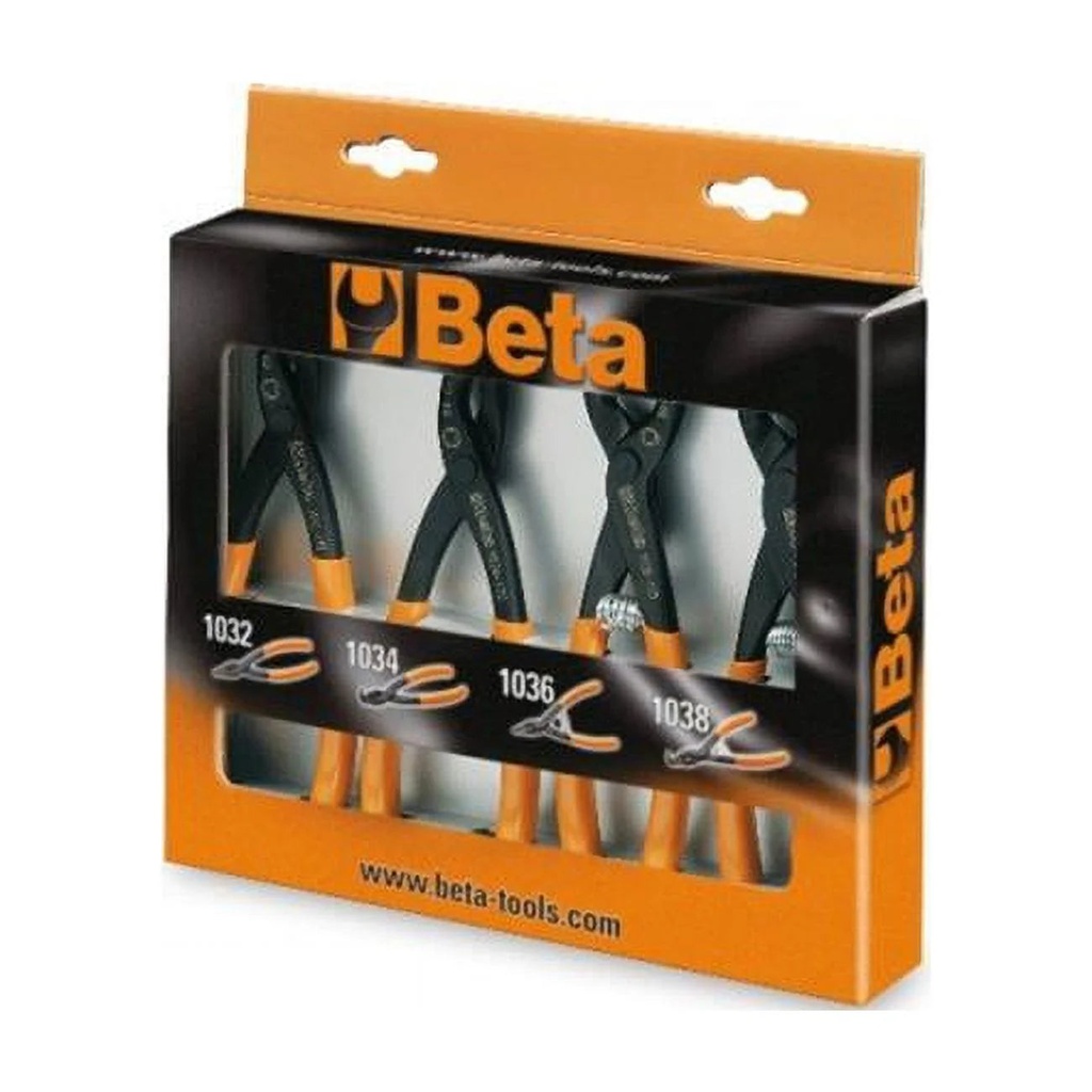 Beta Tools 010310000 0.31 Mm 1031-S4 Circlip Pliers - Set of 4