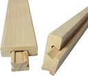 35CM Wooden Drawer Slides, Wood Drawer Slide Bottom Mount Center, Wood Drawer Glides Rails Replacement Part (4)