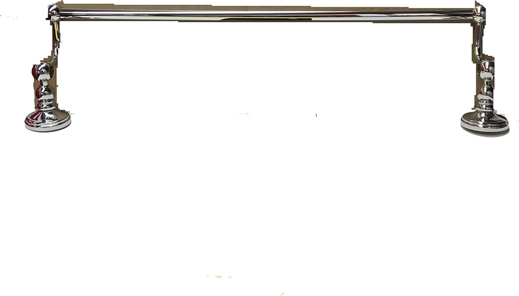 SARLIONE DOUBLE TOWEL BAR - 18" - STAINLESS STEEL SILVER