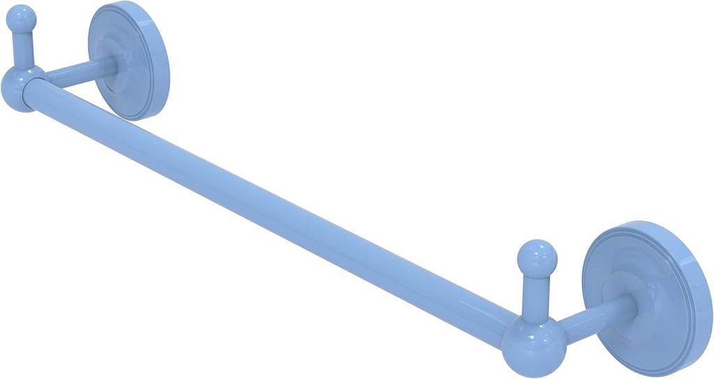 Allied Brass PR-41-18-PEG-FTB Prestige Regal Collection 18 Inch Towel Bar with Integrated Hooks, Flat Troll Blue