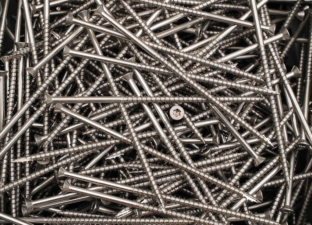 (50) Stainless Steel Torx T27 Star Flat Head 12 X 6 Deck Screw Type 17 Wood