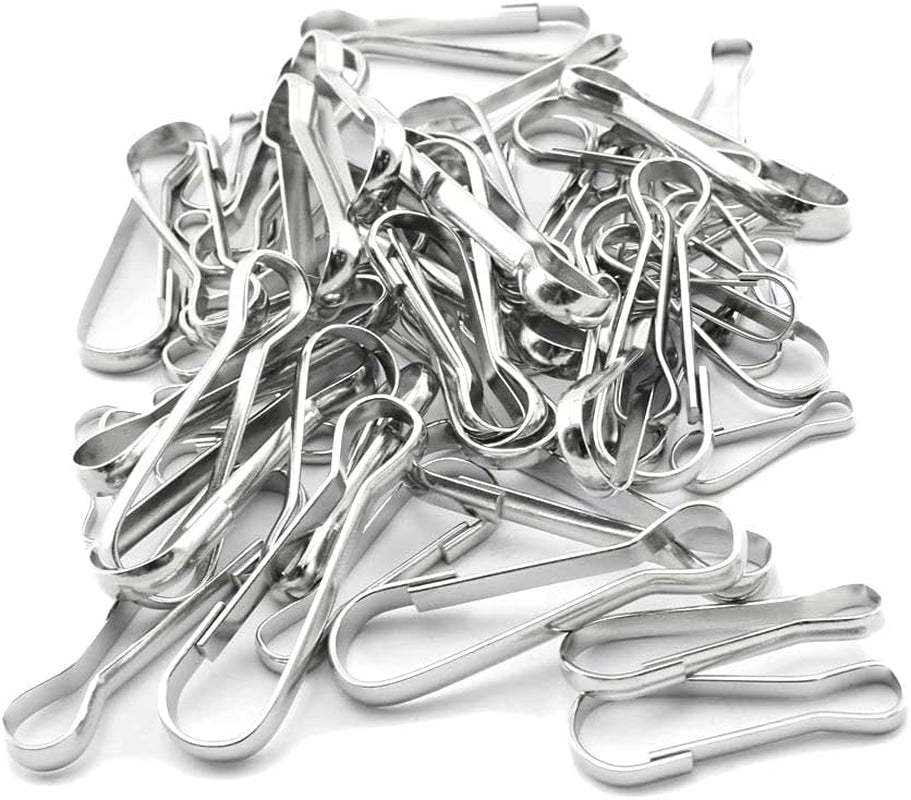 Aifeier ET Metal Spring Hook Buckles Nickel Plated Snap Hanging Clip for Zipper, Key Chain, Plant Hanger Etc. 20X 20Mm，10000Pcs