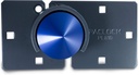 Paclock'S UCS-9A/810 Hasp and Puck Combo Kit, Buy American Act Compliant, High Security 6-Pin Cylinder, Keyed Differently, Blue Anod. Puck, Double Coated Grey Hasp
