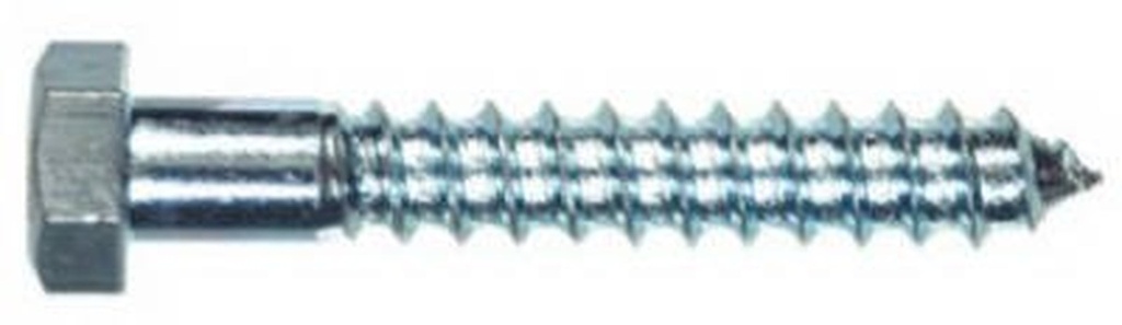 Hillman 1/2 In. X 5 In. L Hex Zinc-Plated Steel Lag Screw 25 Pk