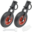 2Pcs 8” Heavy Duty Gate Wheel, Farm Gate Wheel under Mount Farm Gate Caster Gate Support Wheel Chain Link Fence Sliding Gate Caster Farm Gate Caster to Prevent Dragging 400Lb Capacity