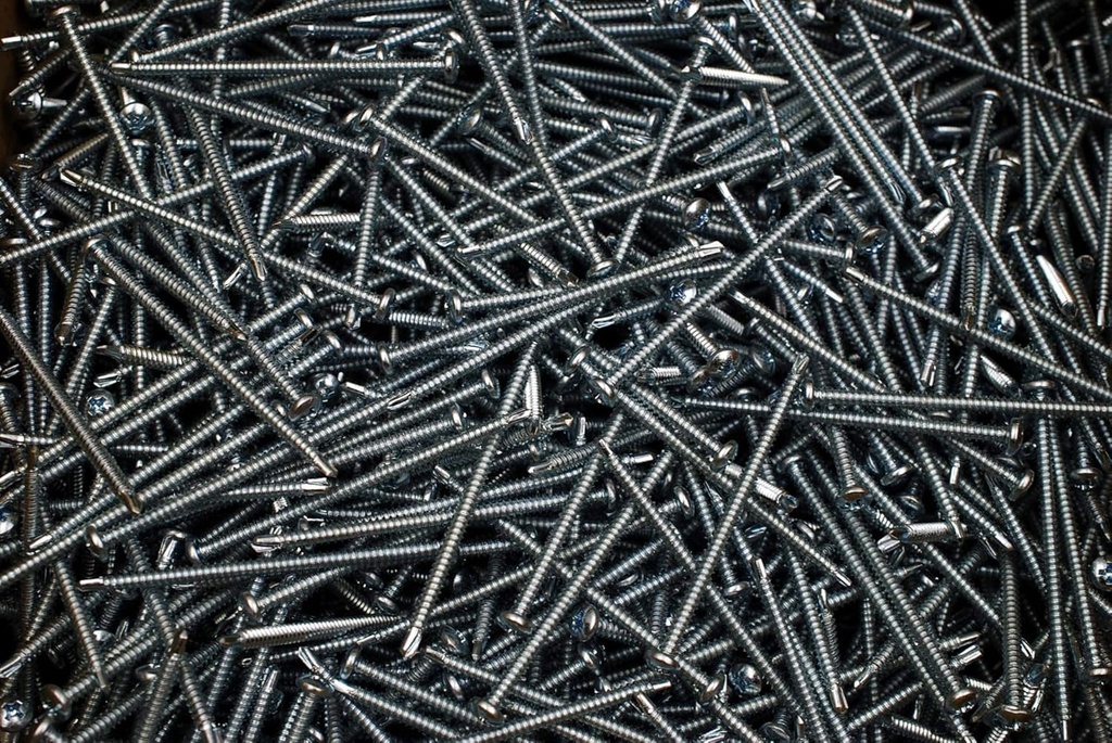 (350) Phillips Pan Head 8 X 3 Self-Drilling Tek Screws #8 Zinc Plated SDS