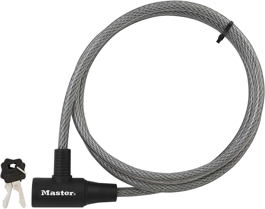 Master Lock 8154DPF Cable Lock, 6-Foot X 3/8-Inch 2 Pack