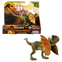 Jurassic World Strike Attack Dilophosaurus Dinosaur Action Figure Toy with Single Strike Action