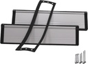Draft Dodger 10.75"" Insulated Universal Telescopic Glossy White Flap on Black Frame Mail Slot Mailbox