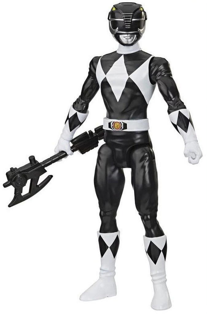 Power Rangers: Mighty Morphin Black Ranger Toy Action Figure for Boys and Girls (12")