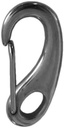 50 Piece Carabiner Clip 2 Inch Marine Grade 316 Stainless Steel Spring Snap Hook Clip Egg Type Clip Hook for Keychain, Dog Leashes, Flag Pole, Hiking, Boating