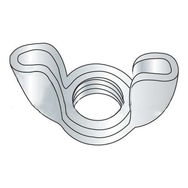 10-32 Stamped Wing Nuts/Steel/Zinc (Carton: 2,000 Pcs)