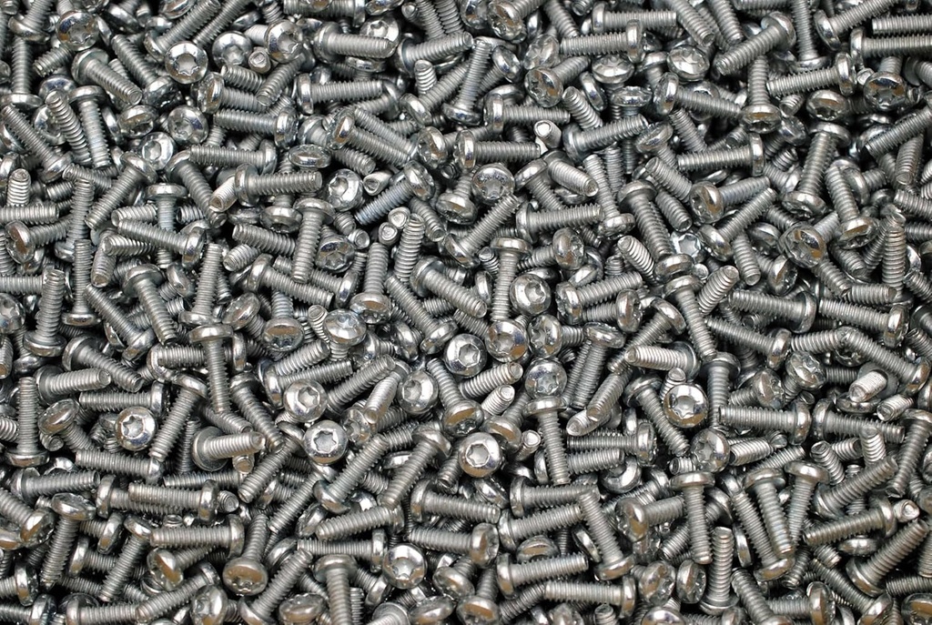 (750) Torx Pan Head 10-24 X 5/8 Thread Rolling Trilobe Panel Screws #10 Zinc