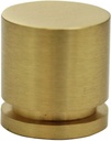 10 Pack - Hamilton Bowes - 1" - round Cabinet Knob - 380-SB (Satin Brass) - Modern Gold/Brushed Brass/Natural