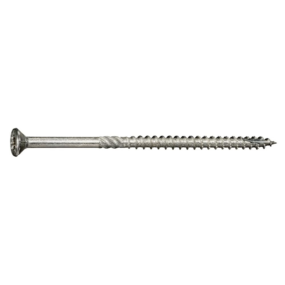 #10 X 4" Saberdrive Stainless Star Drive Multi-Purpose Deck Screws 5 LB, Type 17 Point, No Pre-Drilling Stainless Steel Screws for Secure Fastening, Approx. 233 Pieces