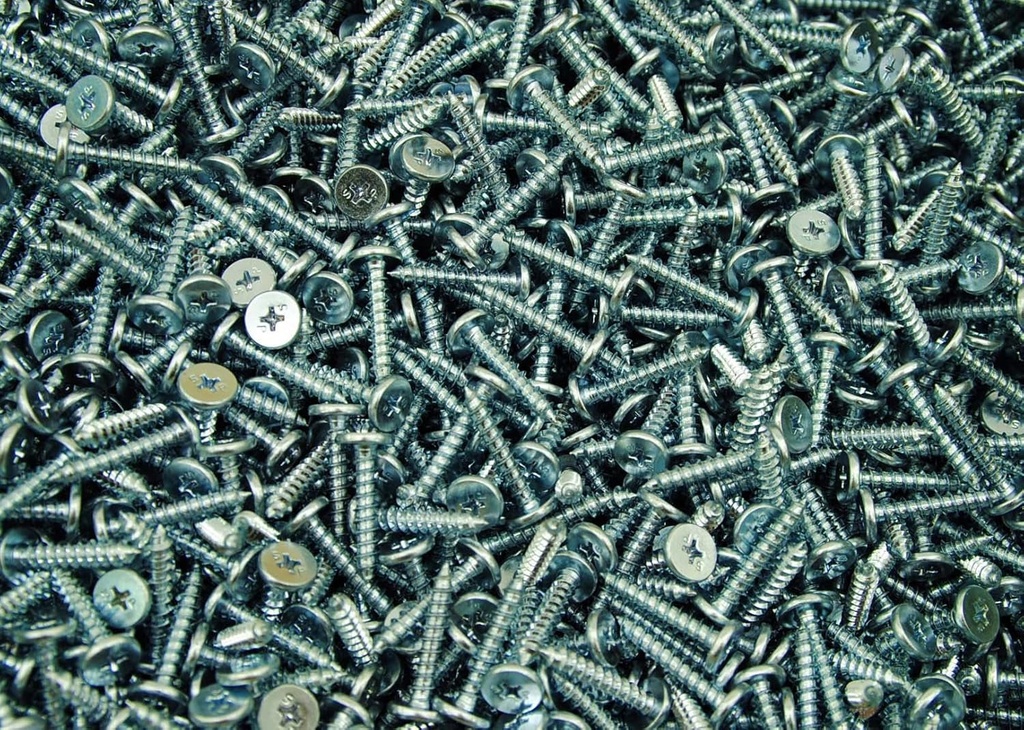 (5000) Phillips Pancake Head 10 X 1 Sheet Metal Screw Type a Zinc Plated Bulk