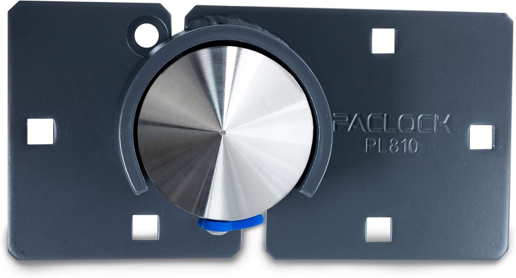 Paclock'S KT2177S/810 Hasp and Puck Combo Kit, Buy American Act Compliant, Stainless Steel Body, Grey Hasp, High Security 6-Pin Cylinder, One Lock Keyed to #26541 W/ 2 Keys, No Backplates