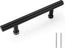 Probrico 10 Pack | 7-3/10 Inch（185Mm） Hole to Hole Barn Door Handle Stainless Steel Black Pull Sliding Barn Door Pulls 12 Inch Length