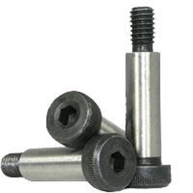 Socket Head Shoulder Screw, 3/8 Inch X 4 1/4 Inch, Heat Treated Alloy Steel, Black Oxide, 5/16-18 Thread Size (Quantity: 25 Pcs), Shoulder Diameter: 3/8 Inch, Shoulder Length: 4.25