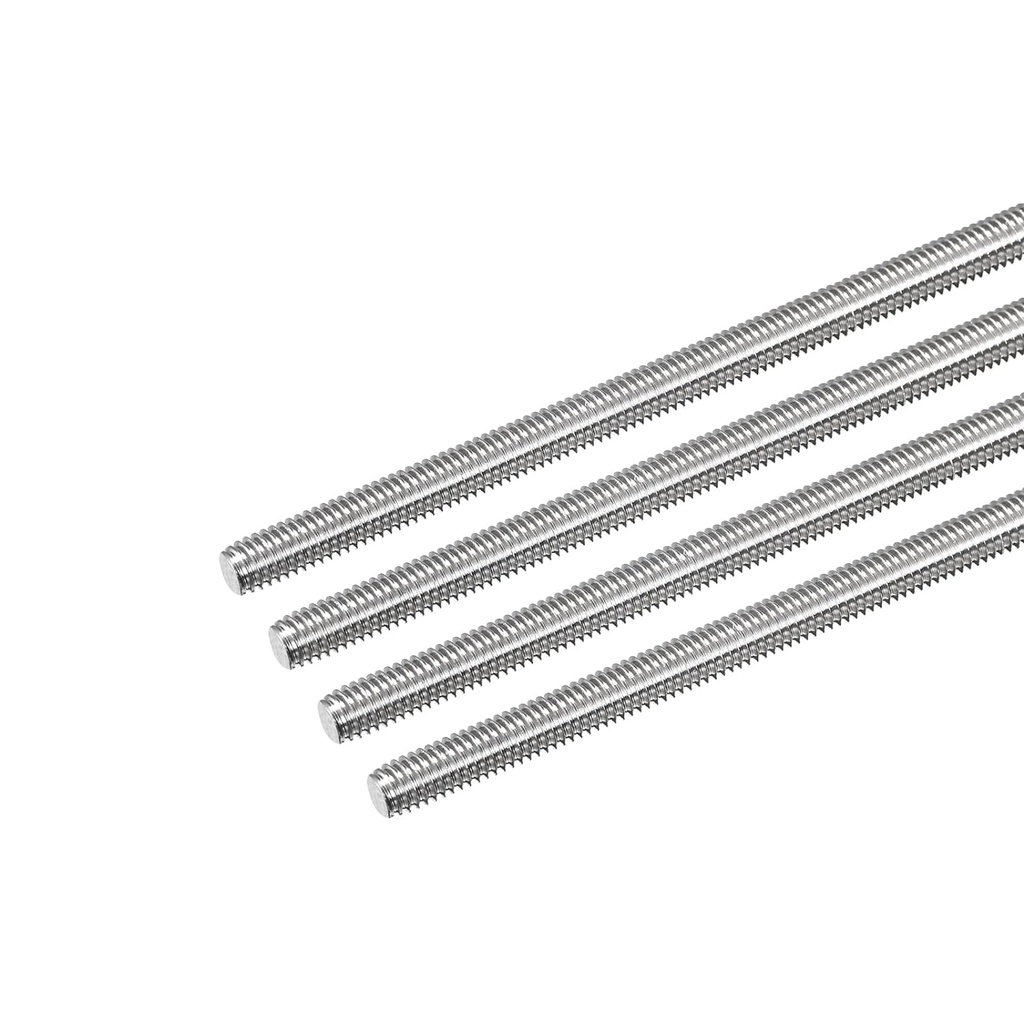 MECCANIXITY Fully Threaded Rod M6 X 450Mm 1Mm Thread Pitch 304 Stainless Steel Right Hand Threaded Rods Bar Studs 4 Pack
