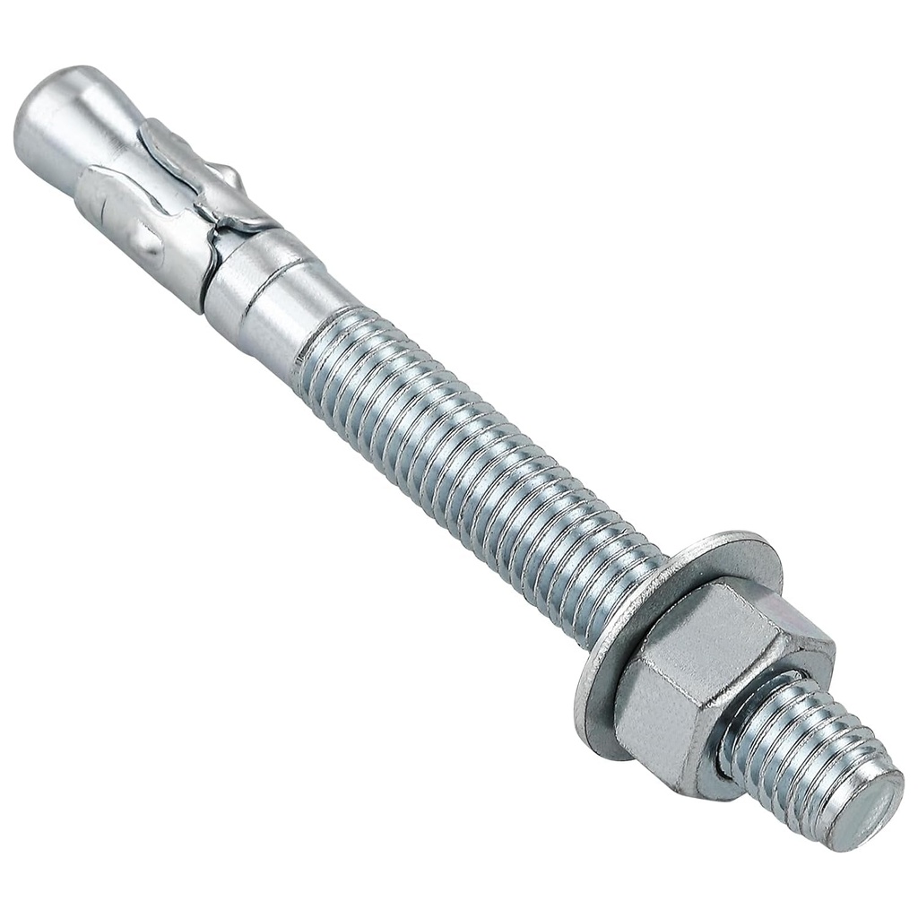 1/2X5" 30Pcs Inch Standard Fasteners for Heavy-Duty Zinc Wedge Anchors for Cement and Concrete