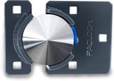 Paclock'S KT2177S/775 Hasp and Puck Combo Kit, Buy American Act Compliant, Stainless Steel Body, Grey Hasp, High Security 6-Pin Cylinder, Keyed Differently W/ 2 Keys, with Backplates