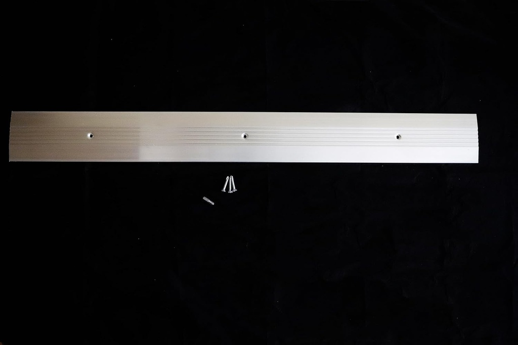 Walk-In Cooler Aluminum Door Threshold, 1/4" X 4" X 3' with Hardware KIT