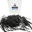 Ace Screws #12 7" (1000Pc) FM Approved Skinnynstrong Roof Fastener - Black, Self Tapping into Metal and Wood Roof Decks, Corrugated Roofing, Commercial, Insulation, EPDM, TPO