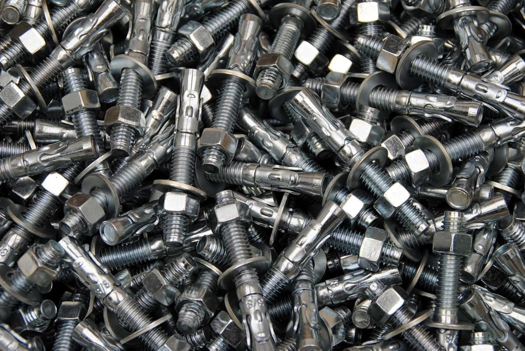 (50) Concrete Wedge Anchor Bolts 3/8 X 2-3/4 Includes Nuts & Washers