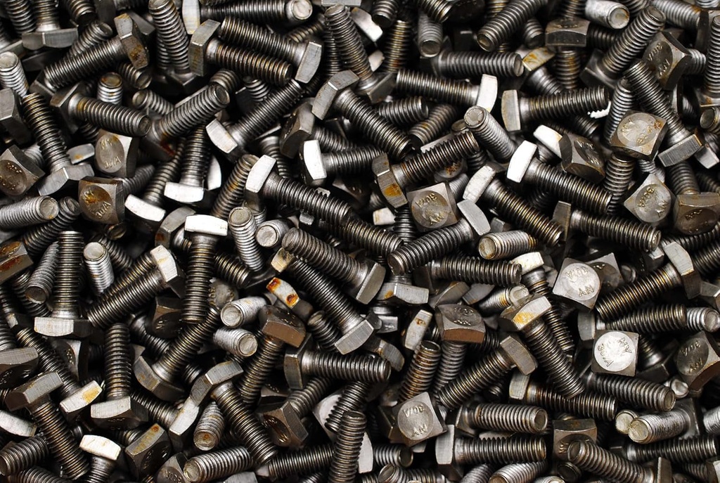 (200) Square Head 5/16-18 X 1 Bolts Unplated A307 1/2" Sq
