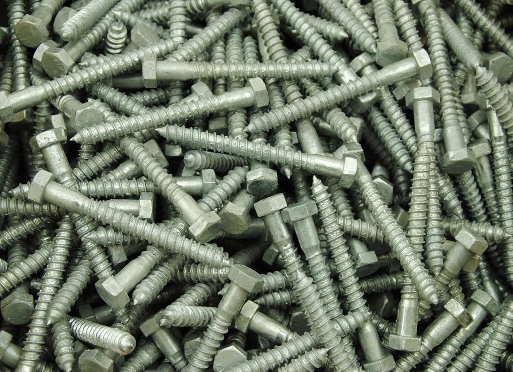 (65) Hex Head 3/8 X 3-1/2 Lag Bolts Galvanized Wood Screws