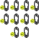 Button Fix Type 1 Flush Bracket Marker Guide Kit Connecting 90º Degree Panels (10X Type 1, 10X Button, Nylon)