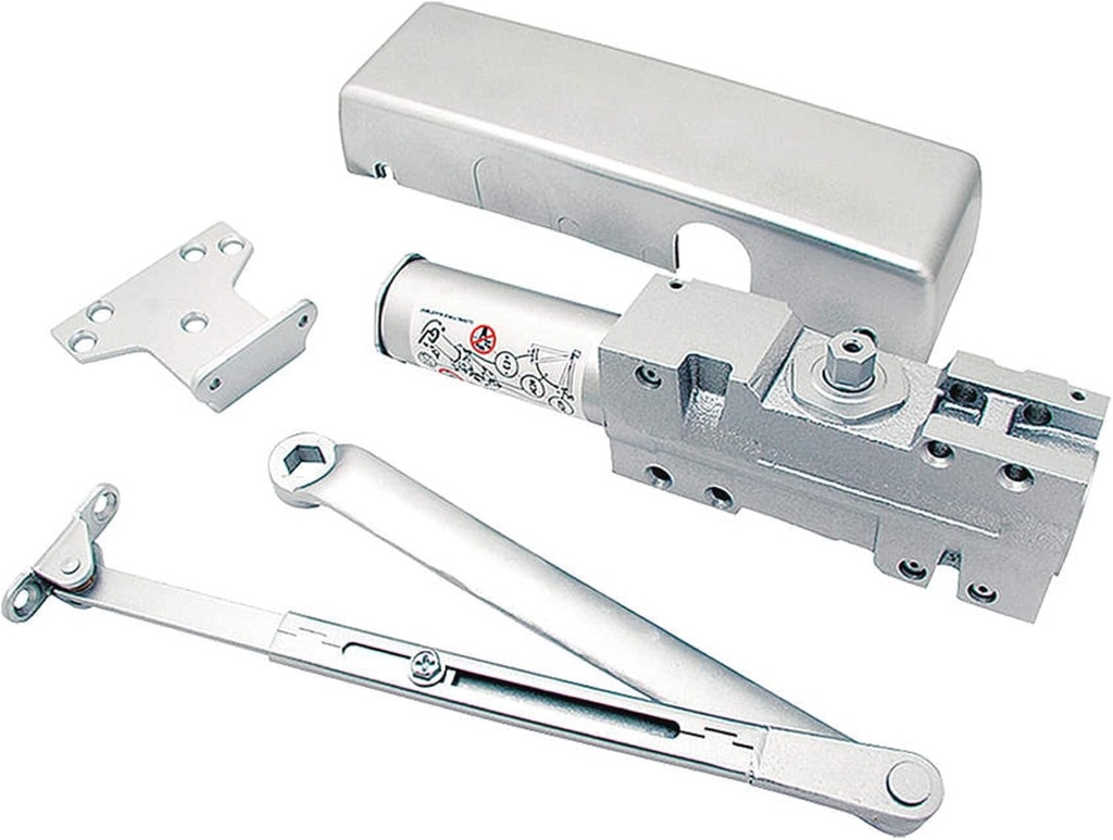 Door Closer, Hold Open/Cush, Aluminum