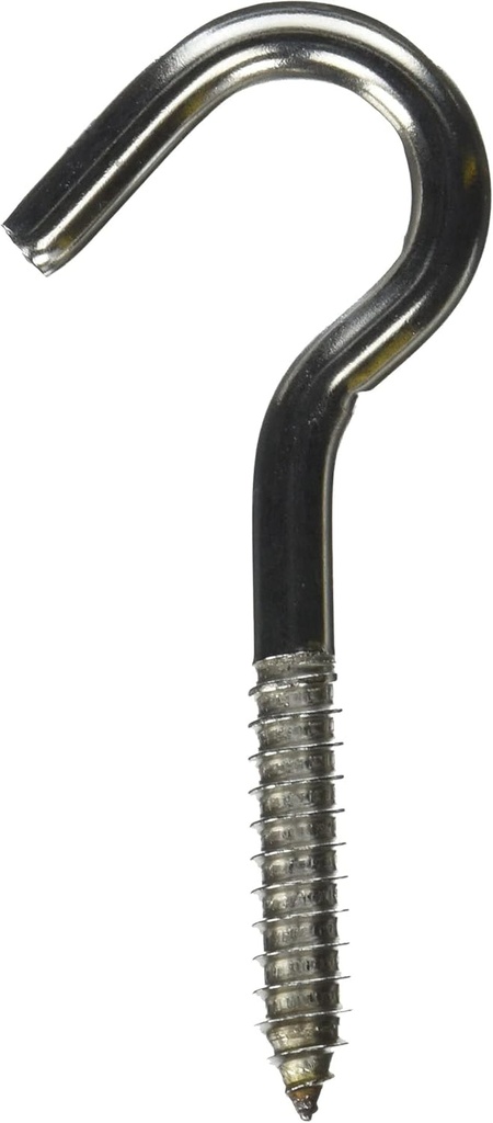 Manufacturer NATIONAL MFG/SPECTRUM BRANDS HHI 220822 National/Spectrum Brands HHI N220-822 Stainless Steel Screw Hook, 3/8" X 4-7/8" - Pack of 4