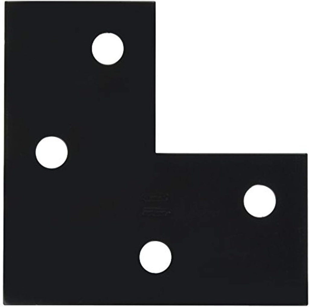 N351-506 Corner Brace, 6-Inch, Black Pack of 2